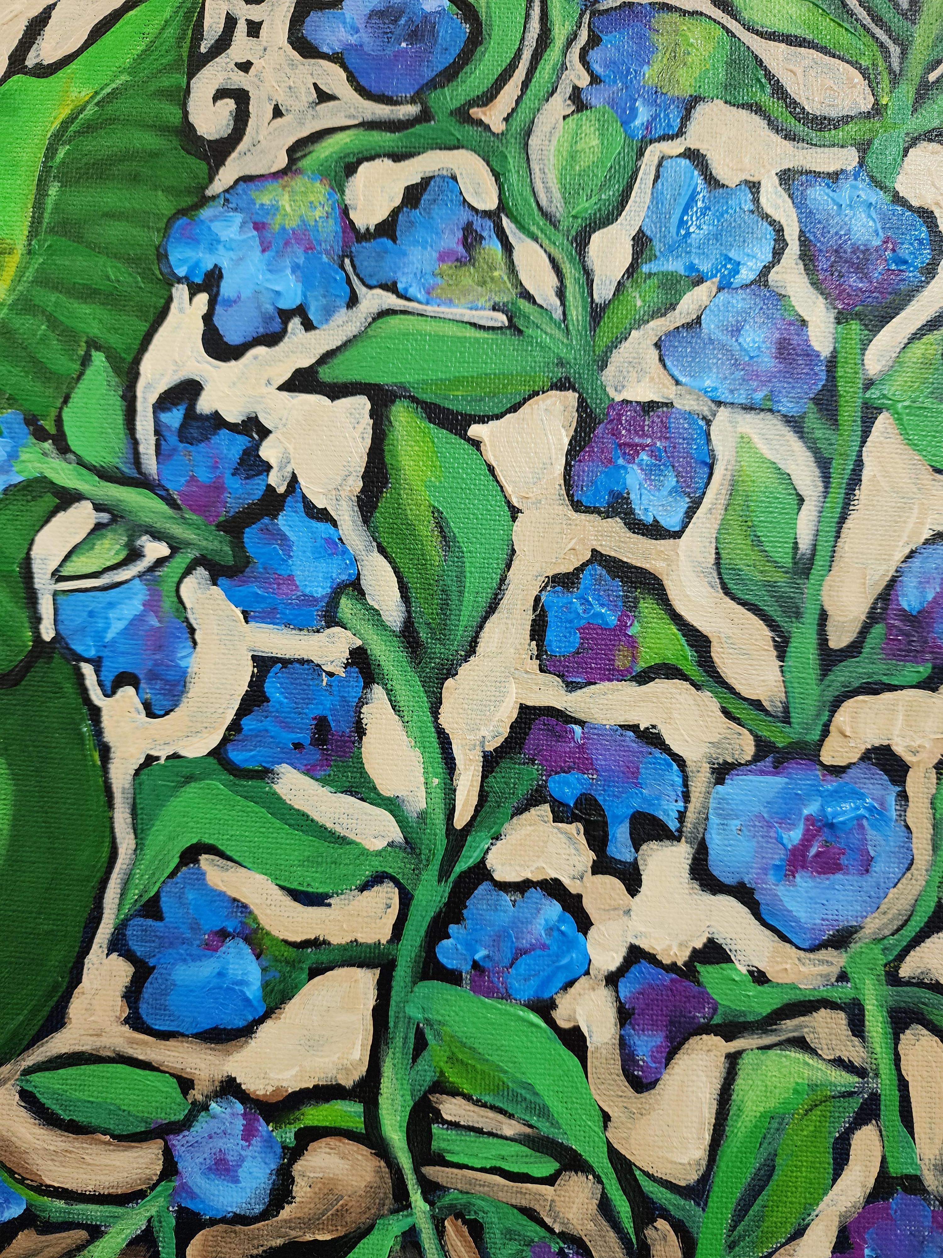 Slow Soft Summer - Floral, Abstracto, Contemporáneo, Naturaleza, Tonos suaves, Original - Painting Expresionismo abstracto de Karnish Art