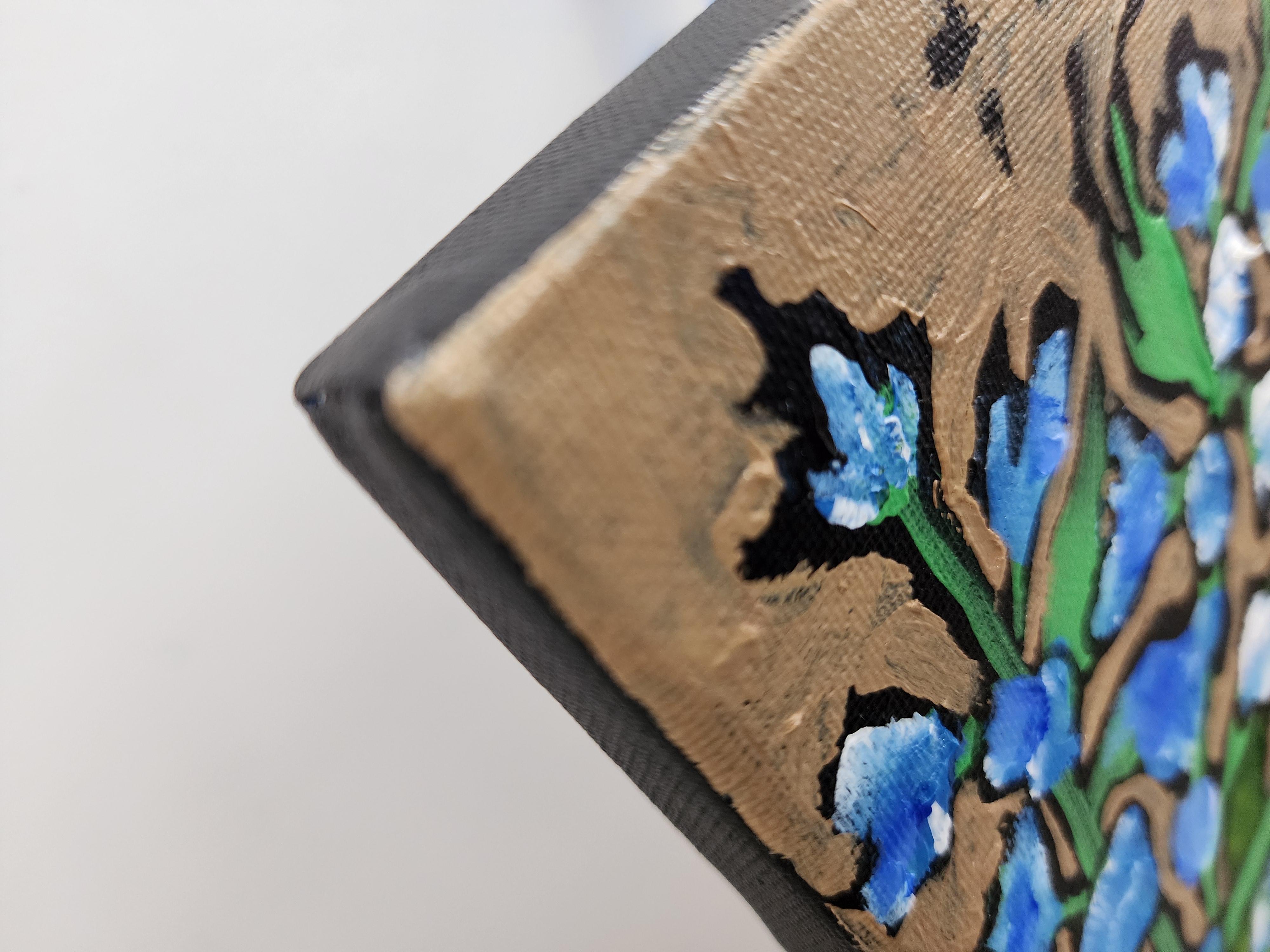 Slow Soft Summer - Floral, Abstracto, Contemporáneo, Naturaleza, Tonos suaves, Original en venta 1