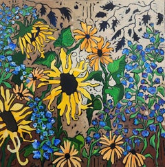 Slow Soft Summer - Floral, Abstracto, Contemporáneo, Naturaleza, Tonos suaves, Original