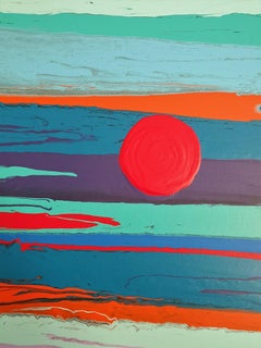 Solitude - Minimalismus, Art Deco, Abstrakt, Bold, Invest, Bunt, Statement