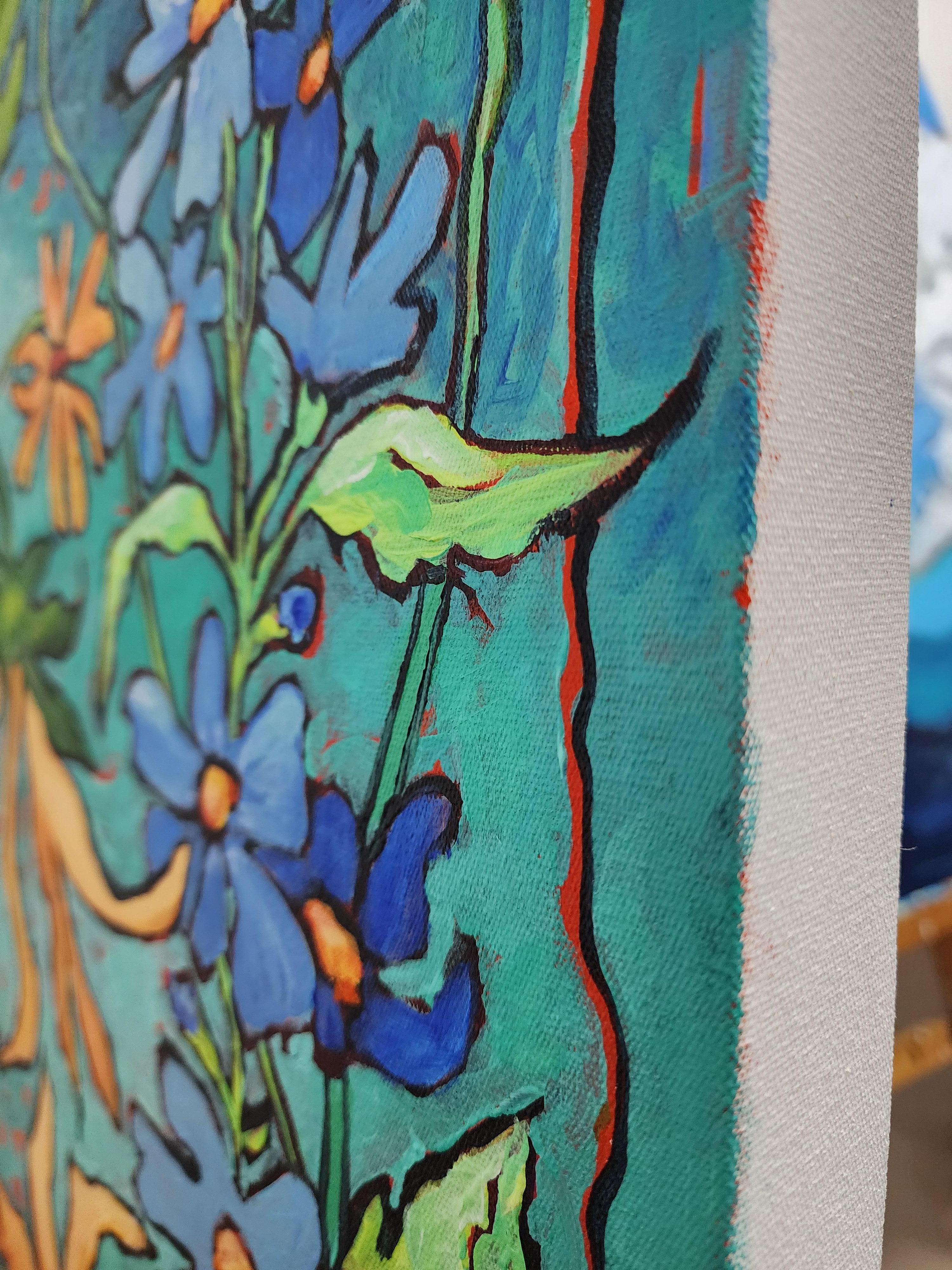 Soul Song Sunflowers - Florals, Landscape, Investment, Nature, Hope, Painting For Sale 8