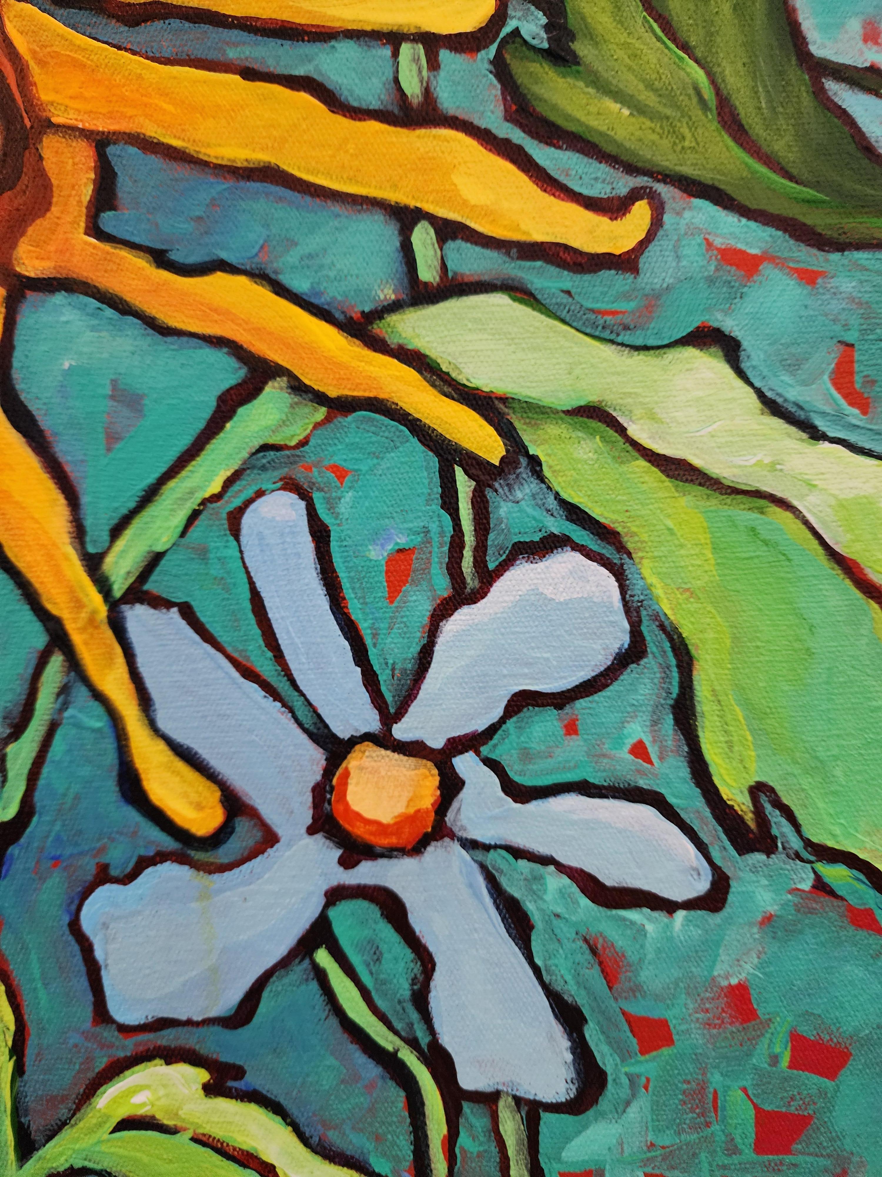 Soul Song Sunflowers - Florals, Landscape, Investment, Nature, Hope, Painting For Sale 11