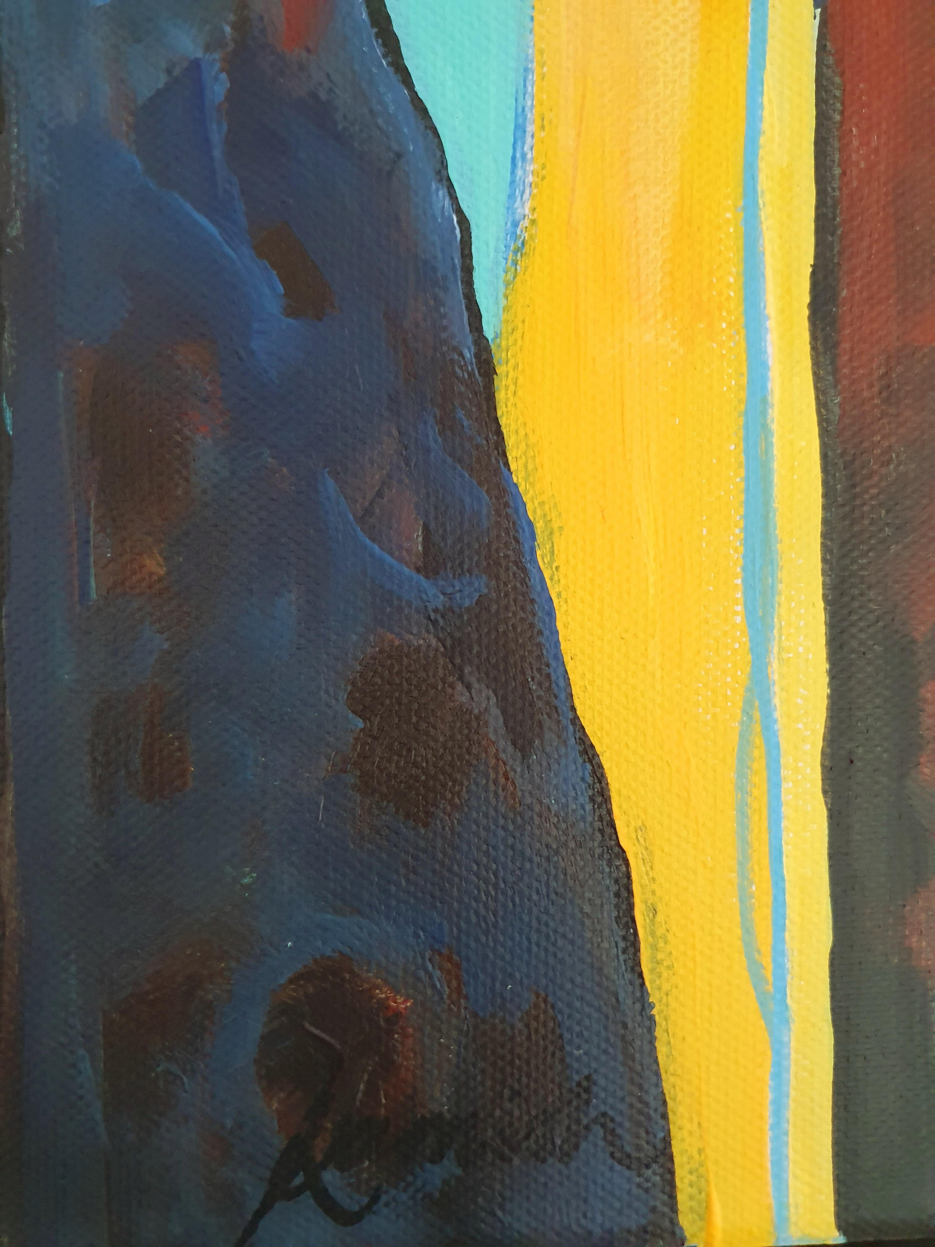 Starry starry night - Portrait, Painting, Abstract, Intense, Muse, Van Gogh For Sale 8