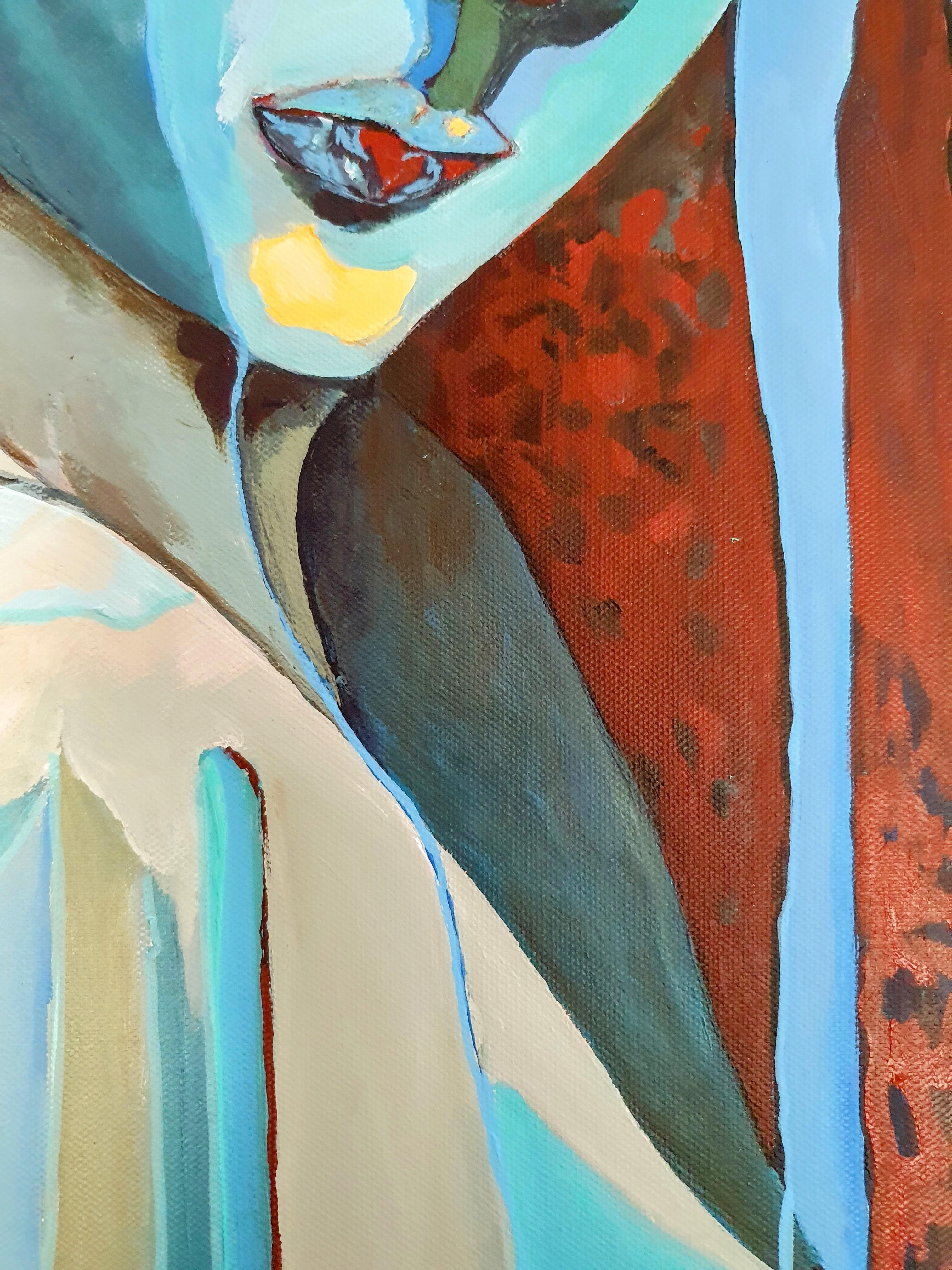 Starry starry night - Portrait, Painting, Abstract, Intense, Muse, Van Gogh For Sale 4