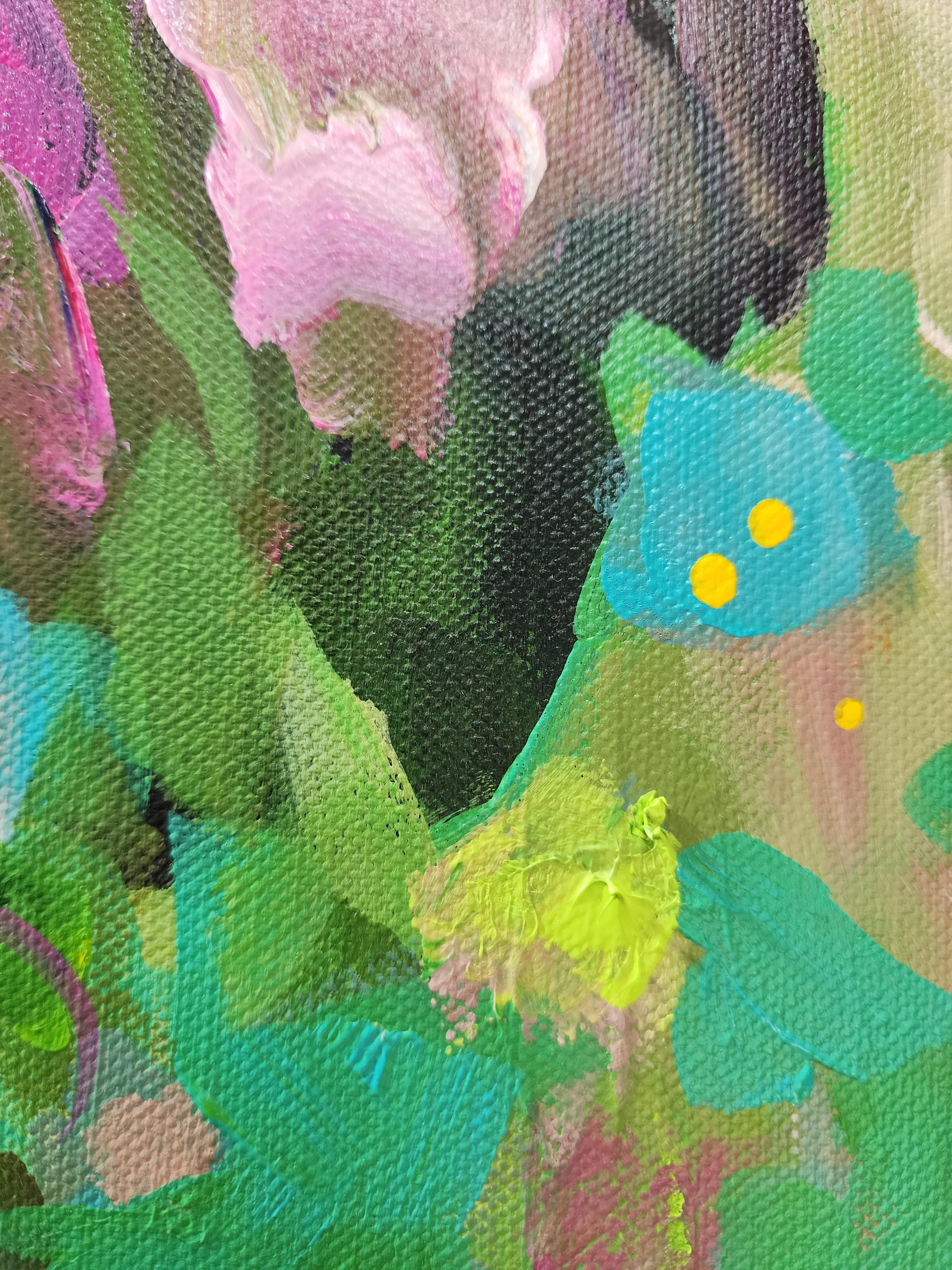 Still-life Painting Floral Vase Colorful Flower Original Contemporary Investment For Sale 10