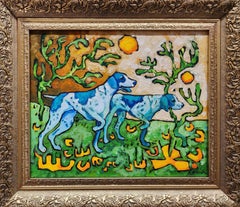 Karnish Art - Sunchaser Painting Animal Dog Gold Contemporary Striking Invest Bold Classic Joy Sunchaser Painting Animal Dog Gold Contemporary Striking Invest Bold Classic Joy