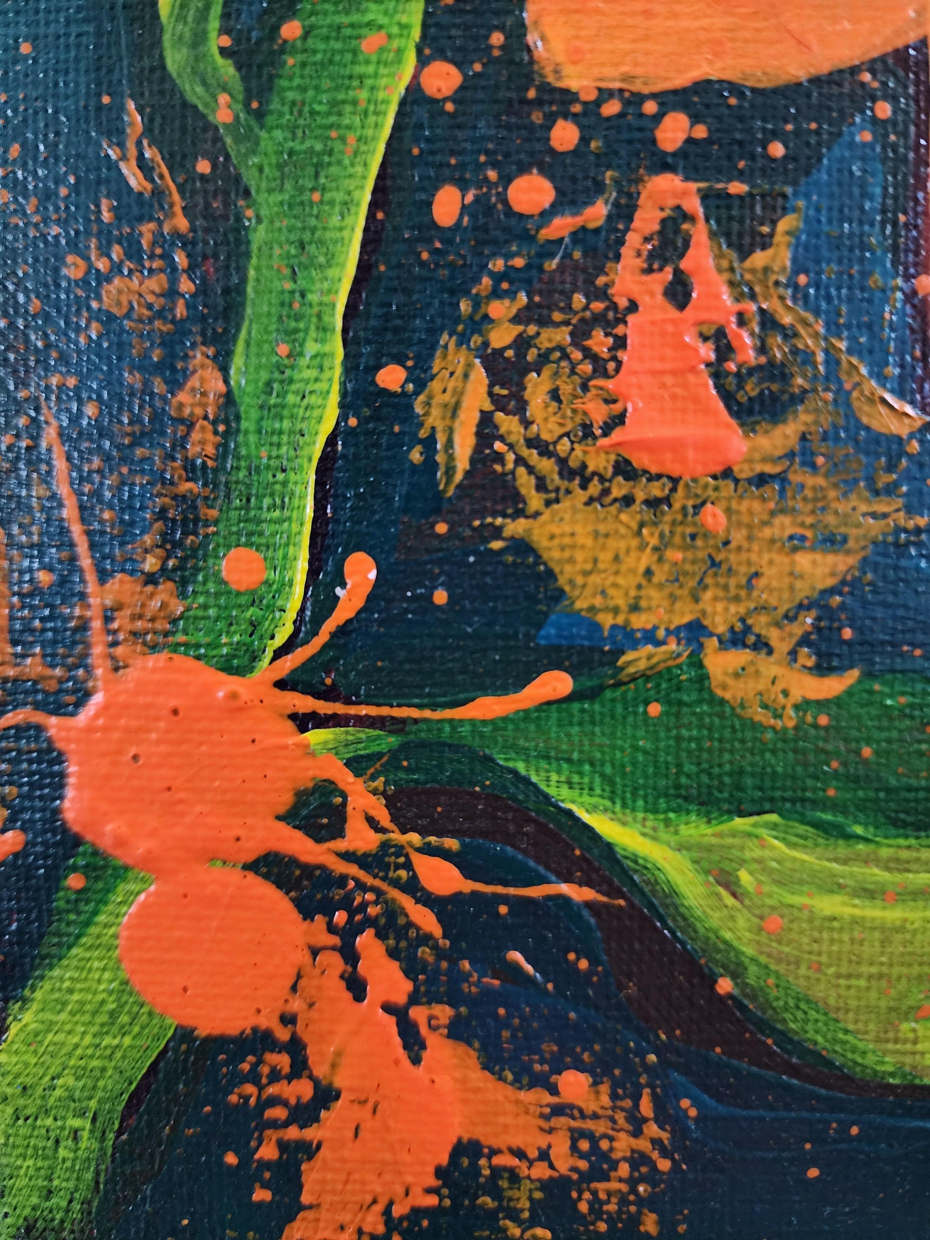 Sunshine Painting Freedom Bold Statement Orange Contemporary Abstract Invest Joy For Sale 5