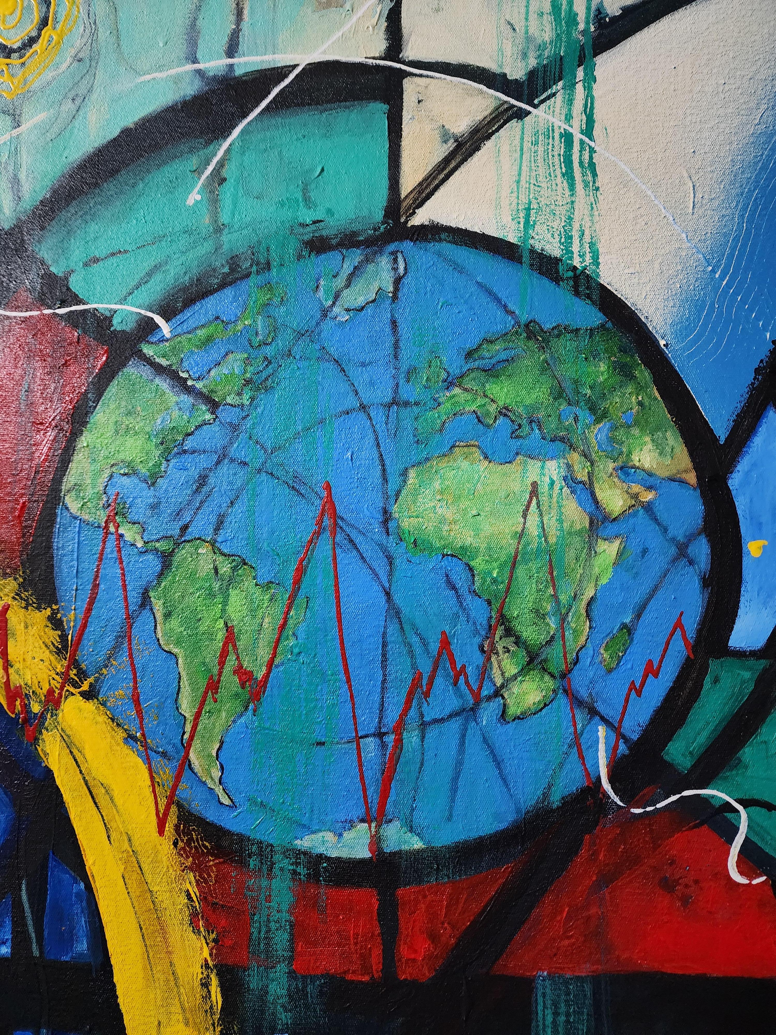 Title: Tapestry of a Beautiful Life 

Extra Large Striking Investment Abstract Humanity 

Whilst creating this unique and striking artwork, I held in heart and mind that which makes us deeply human... that which connects us, awakens our