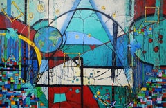 Tapestry of a Beautiful Life - Extra Large Striking Investment Abstract Humanity