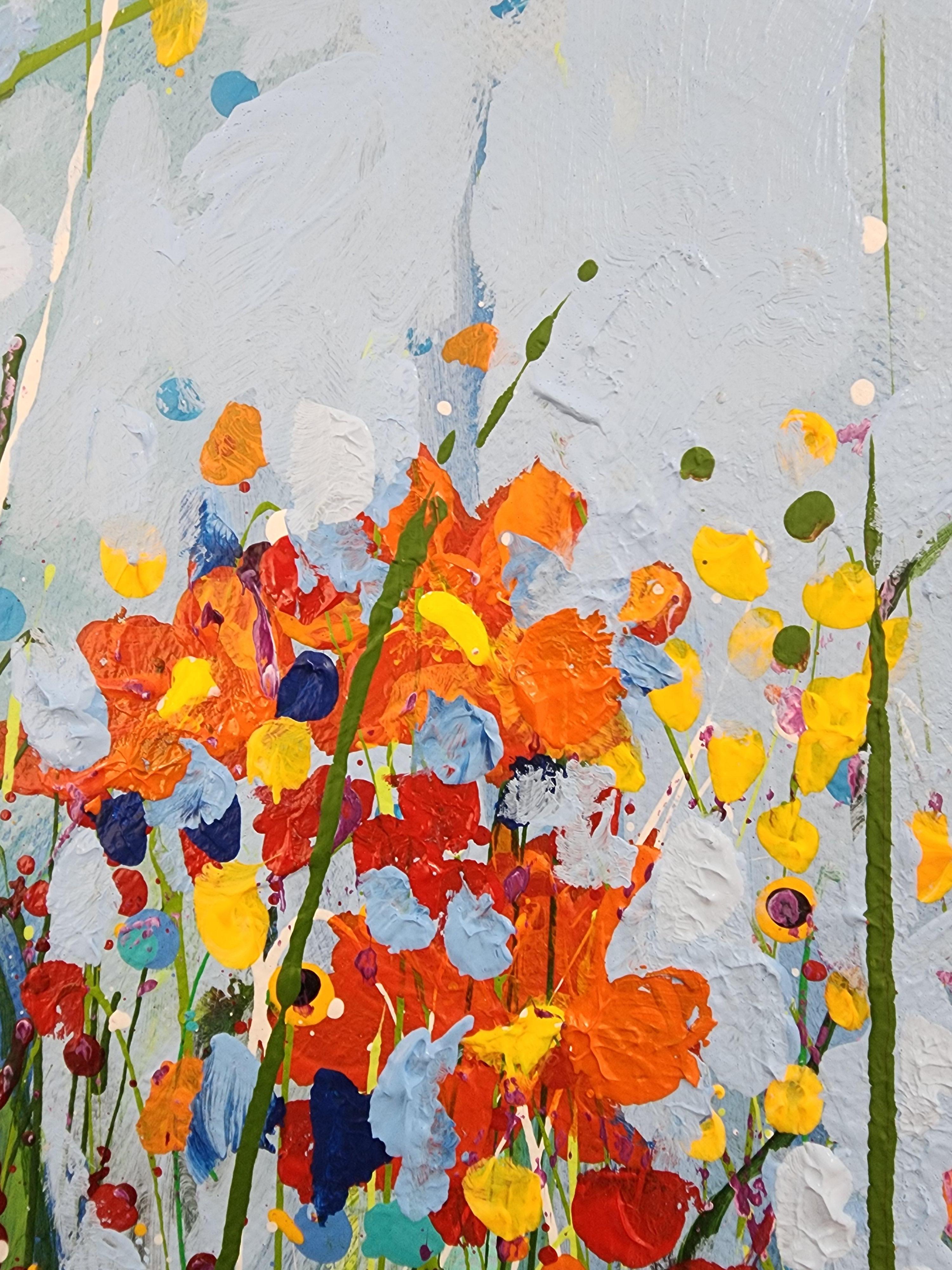 The Awakeninging - Paysage floral, Nature, joie vibrante et fleur de la Mère Terre en vente 5
