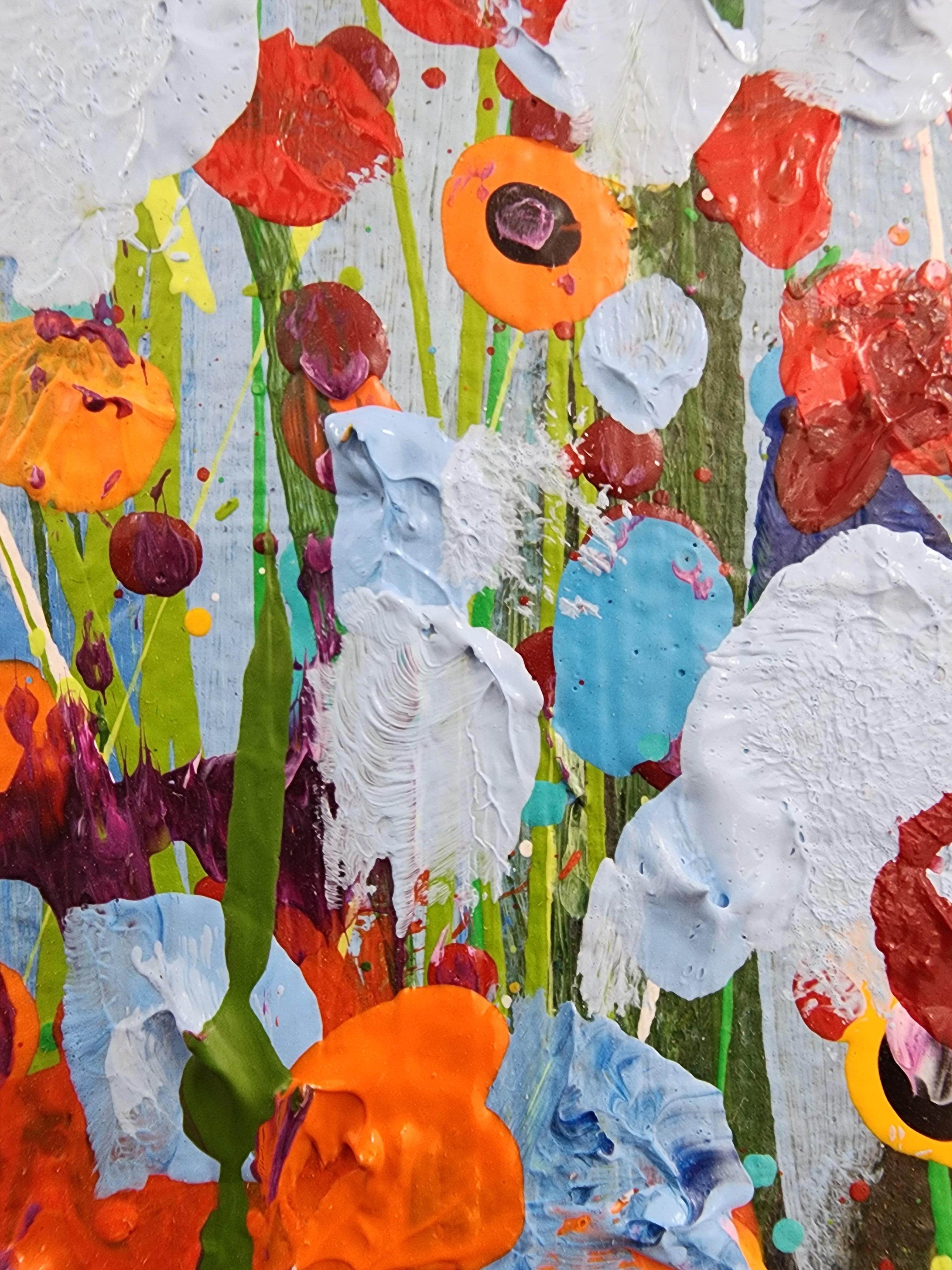 The Awakeninging - Paysage floral, Nature, joie vibrante et fleur de la Mère Terre en vente 6