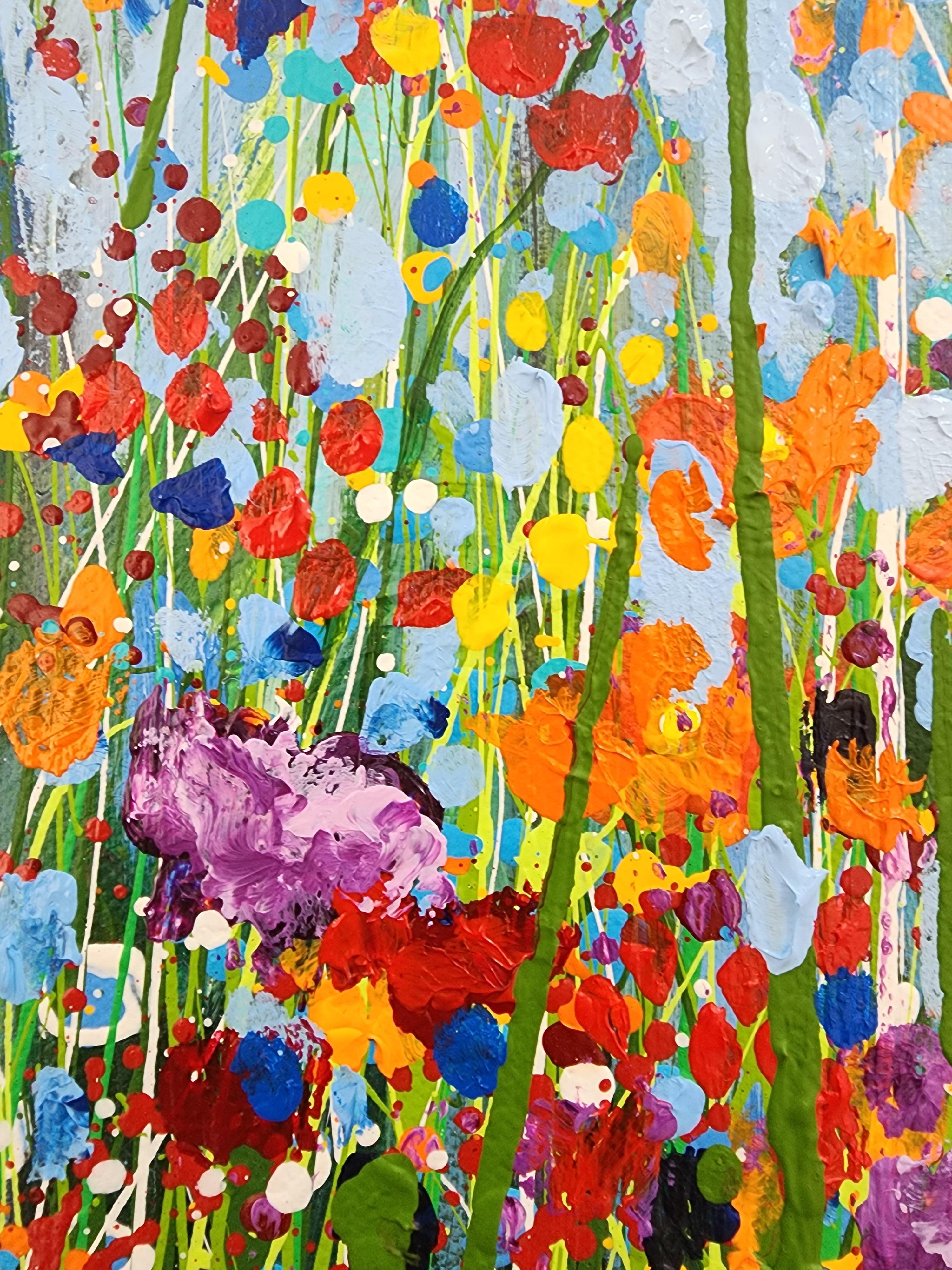 The Awakeninging - Paysage floral, Nature, joie vibrante et fleur de la Mère Terre en vente 7