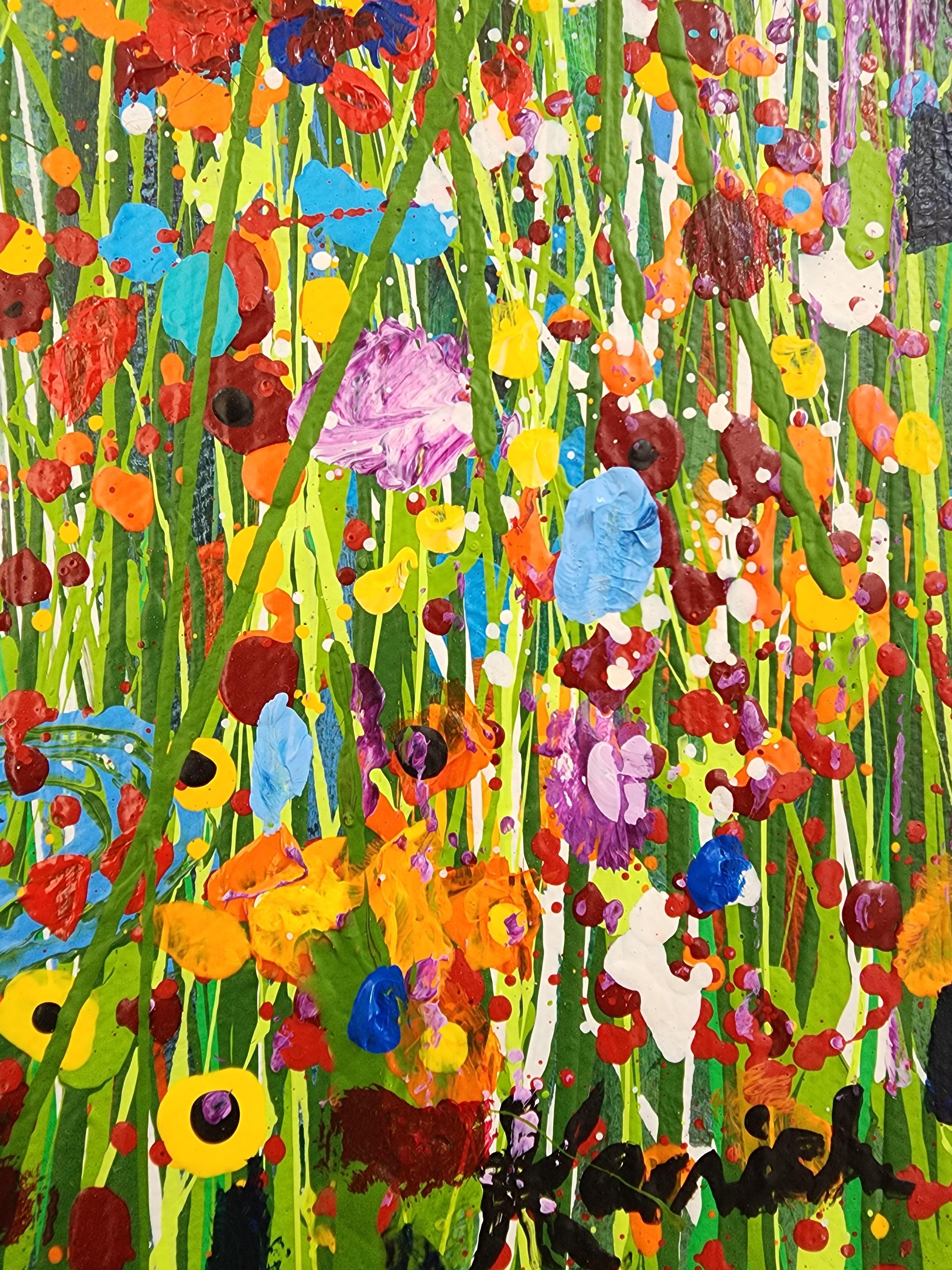 The Awakeninging - Paysage floral, Nature, joie vibrante et fleur de la Mère Terre en vente 4