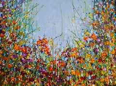 Il Risveglio - Paesaggio floreale Mother Nature colorato vibrante gioia Madre Terra Fiore