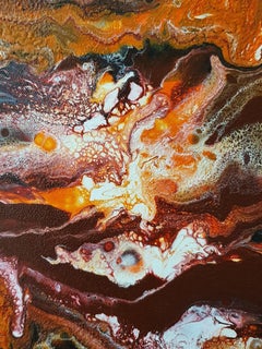 The Fire Within - Movement Flow Energy Red Warm Striking Painting Fire Passion