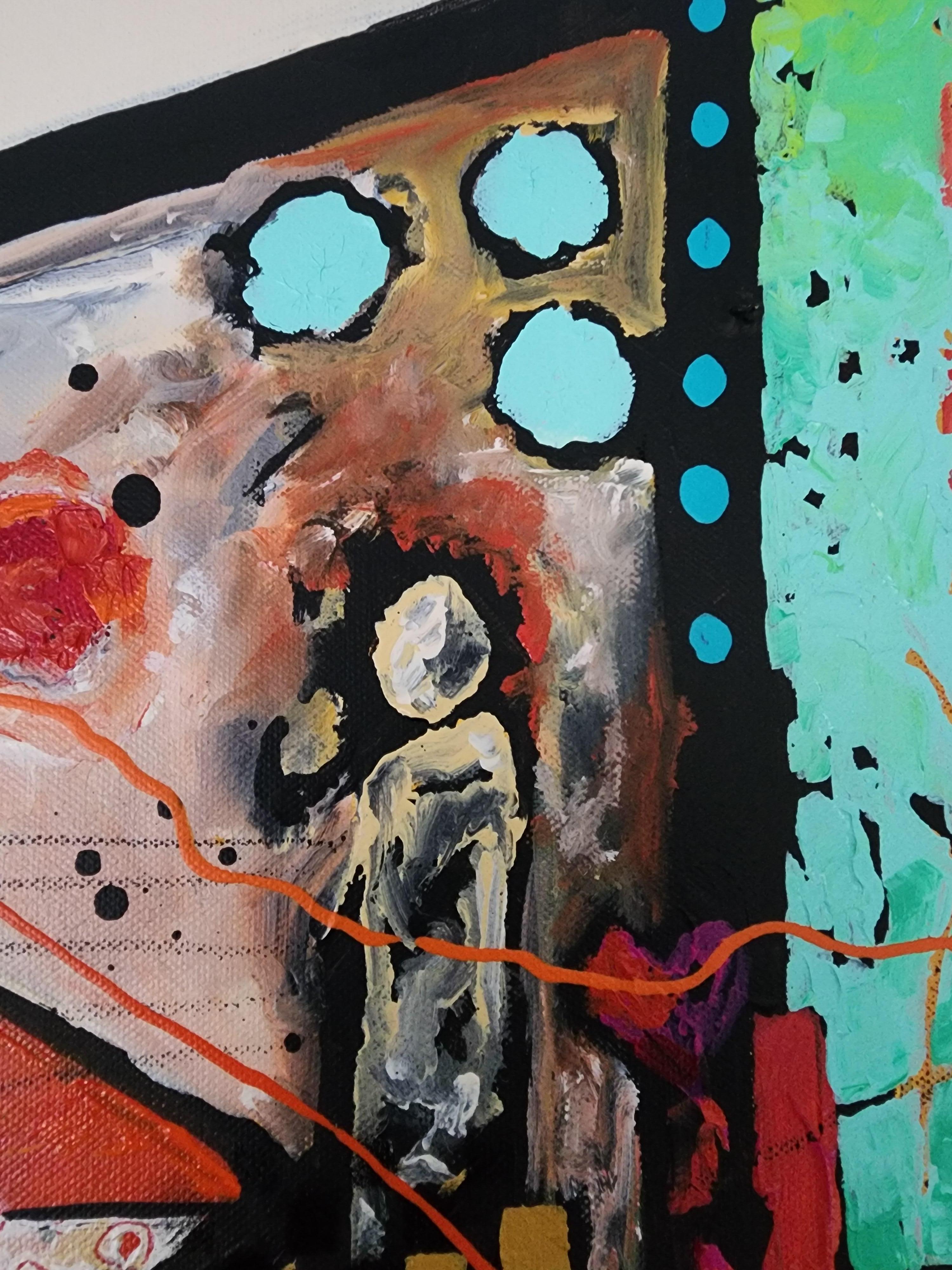 The Guardians Journey of Joy - Contemporaneo, Astratto, Esclusivo, Pezzo unico in vendita 5