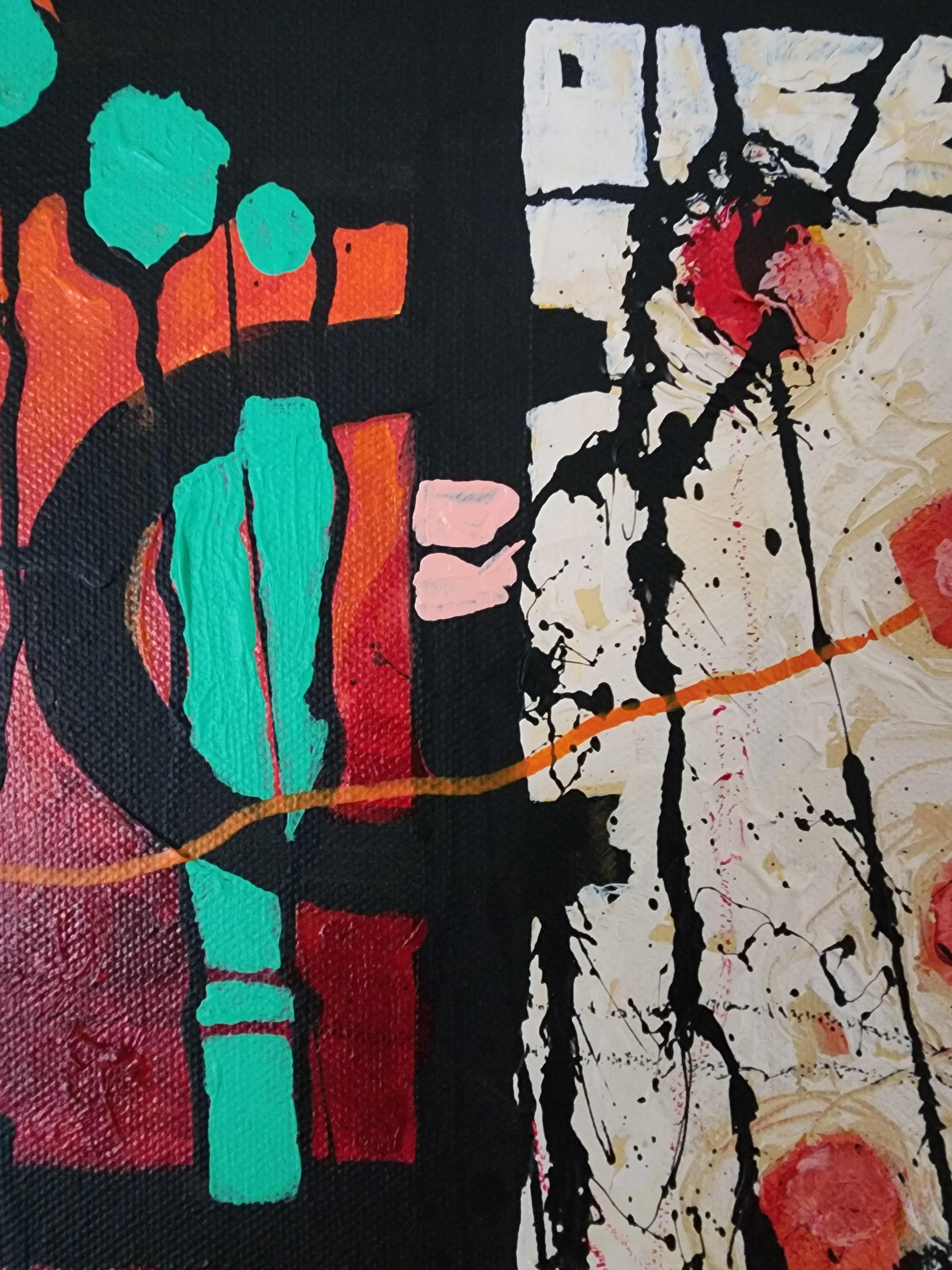 The Guardians Journey of Joy - Contemporaneo, Astratto, Esclusivo, Pezzo unico in vendita 7