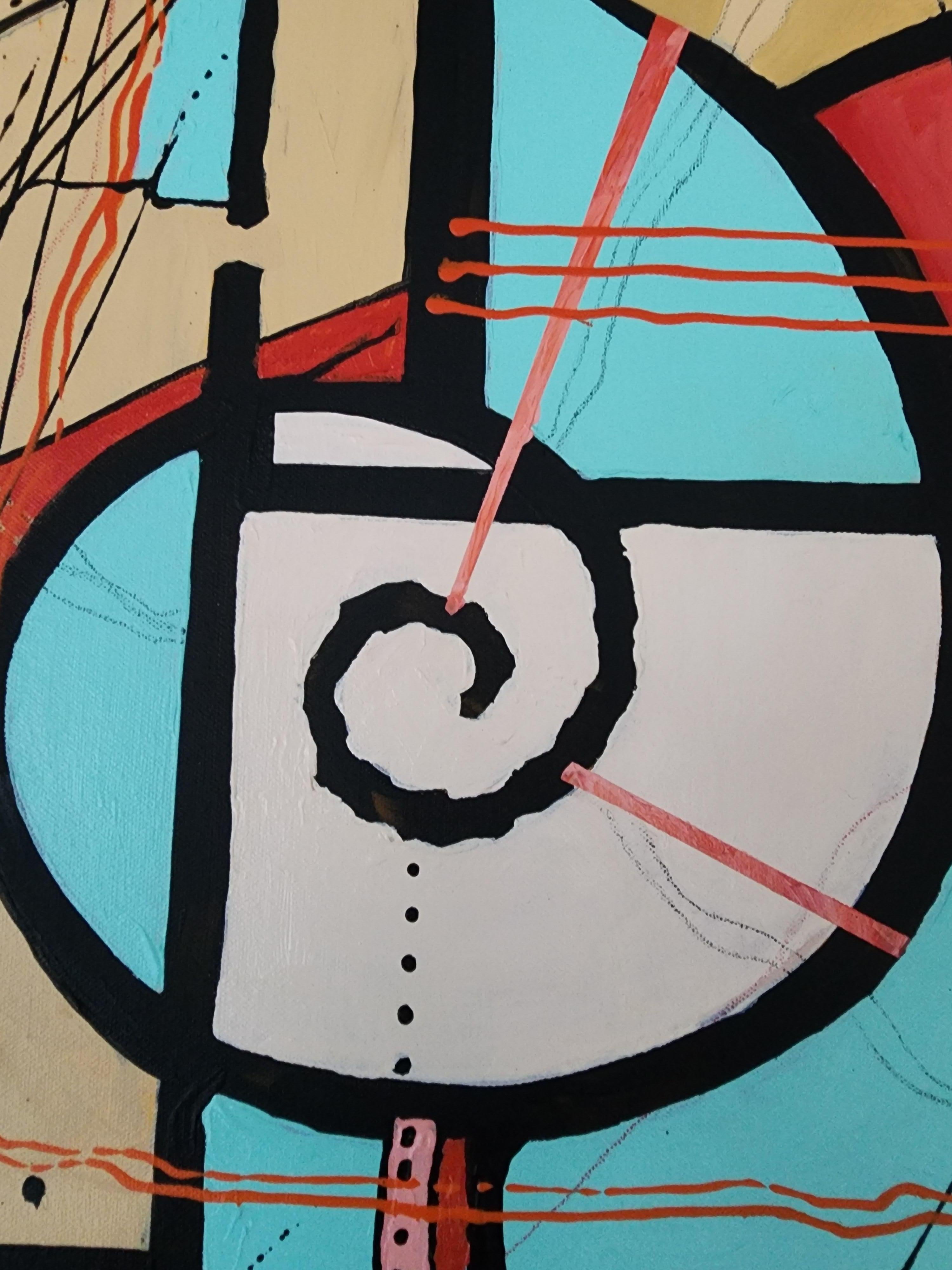 The Guardians Journey of Joy - Contemporaneo, Astratto, Esclusivo, Pezzo unico in vendita 1