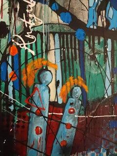 The Guardians of Generosity - Rhino Large Striking Africa Expressionist