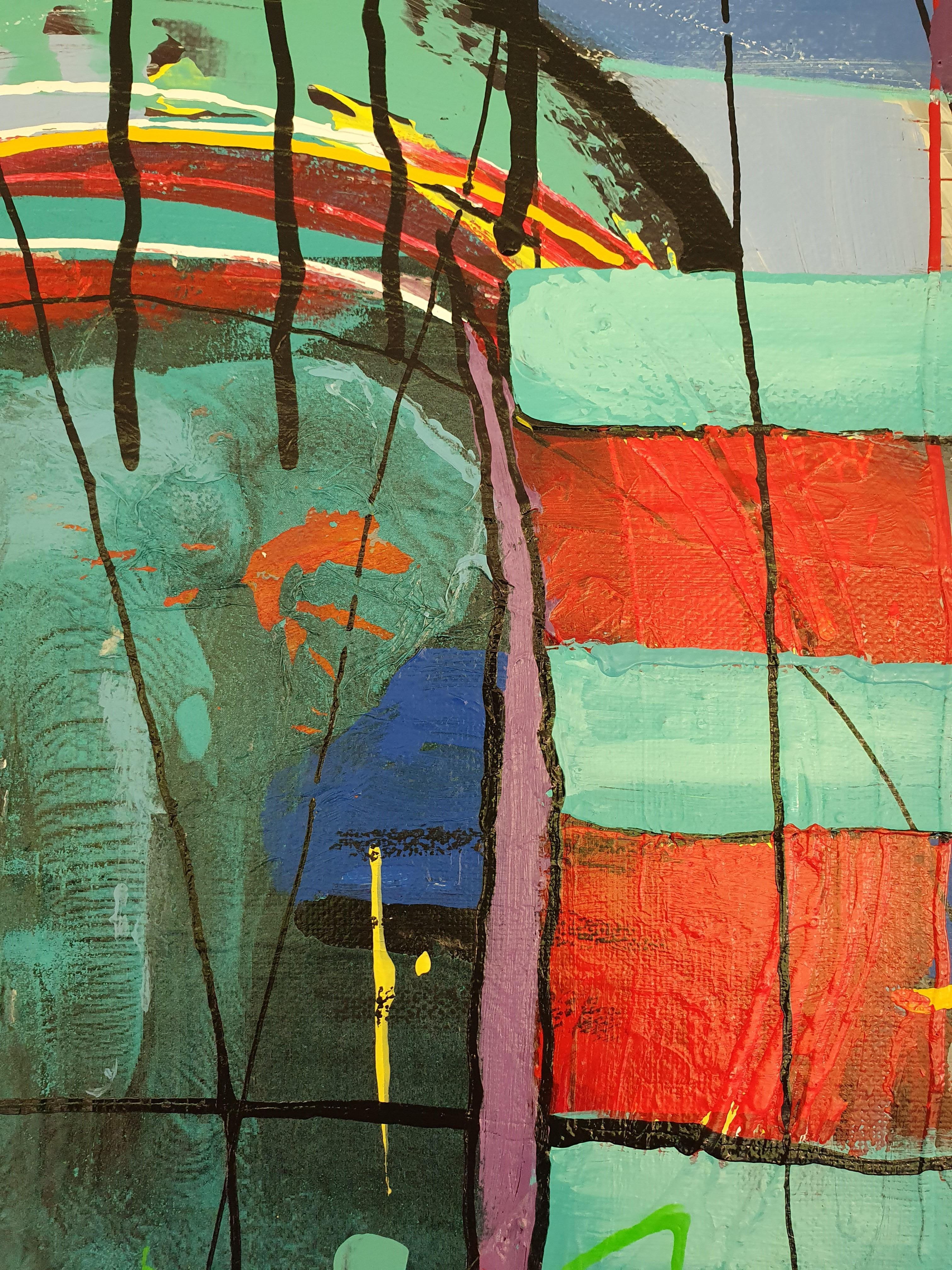 Los Guardianes de los Gigantes - Gran obra de arte expresionista impactante - Elefante - Painting Expresionista de Karnish Art
