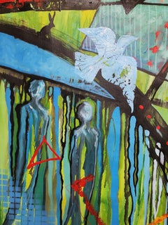 The Perfect Dance: Extra-large abstract painting, Maximalism, Abundance, Bold