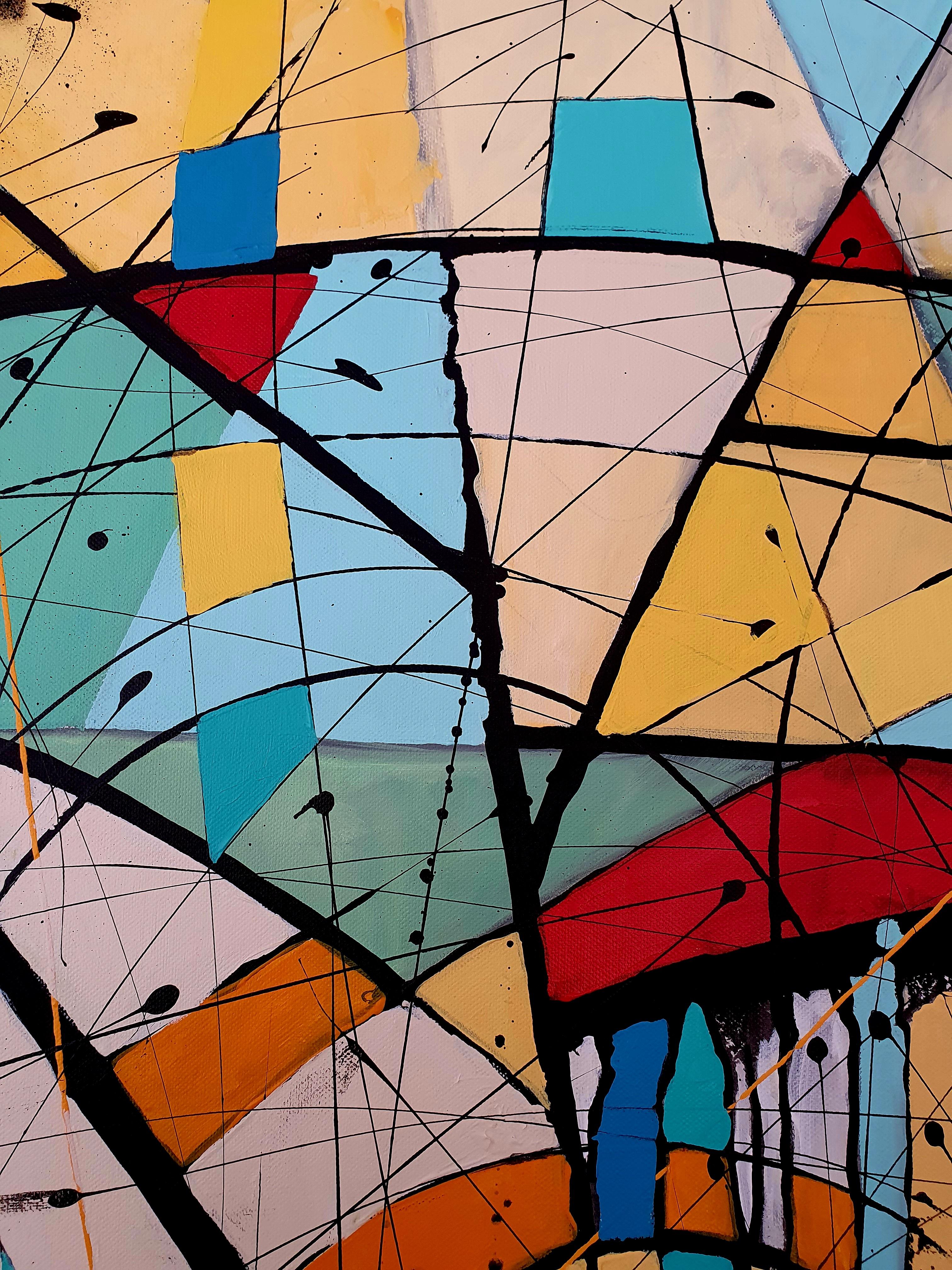 Titolo: Uniti!

Pittura originale Colorful Conversation Bold Statement Invest Artwork Maximalism Best

In questa opera d'arte a tecnica mista, con una serie di colori vivaci, l'unità è espressa con l'uso libero di linee e forme, simboli e schizzi. È
