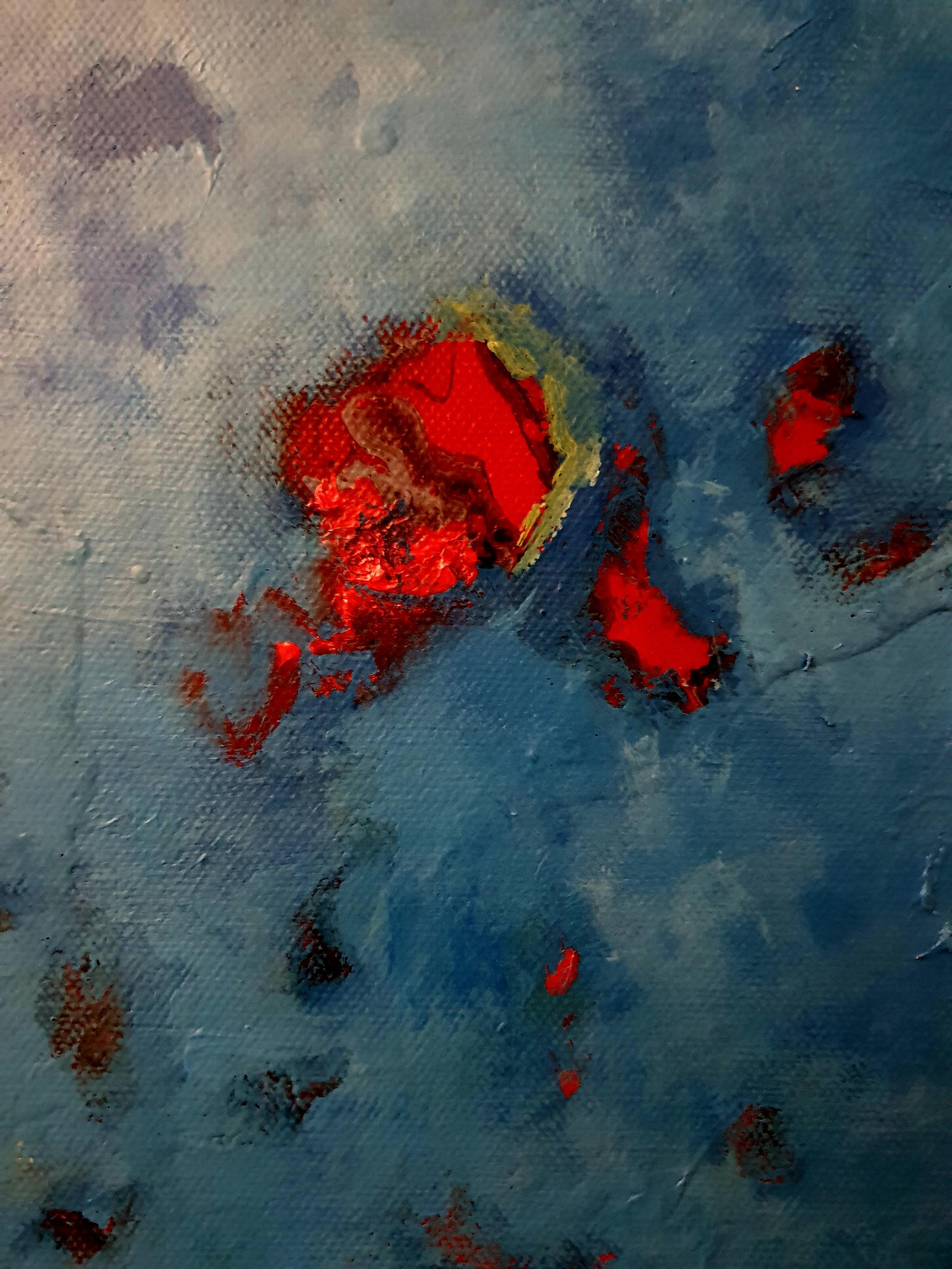 GUERRA - Astratto, audace, pittura, contemporaneo, sorprendente, investimento, umanità in vendita 2