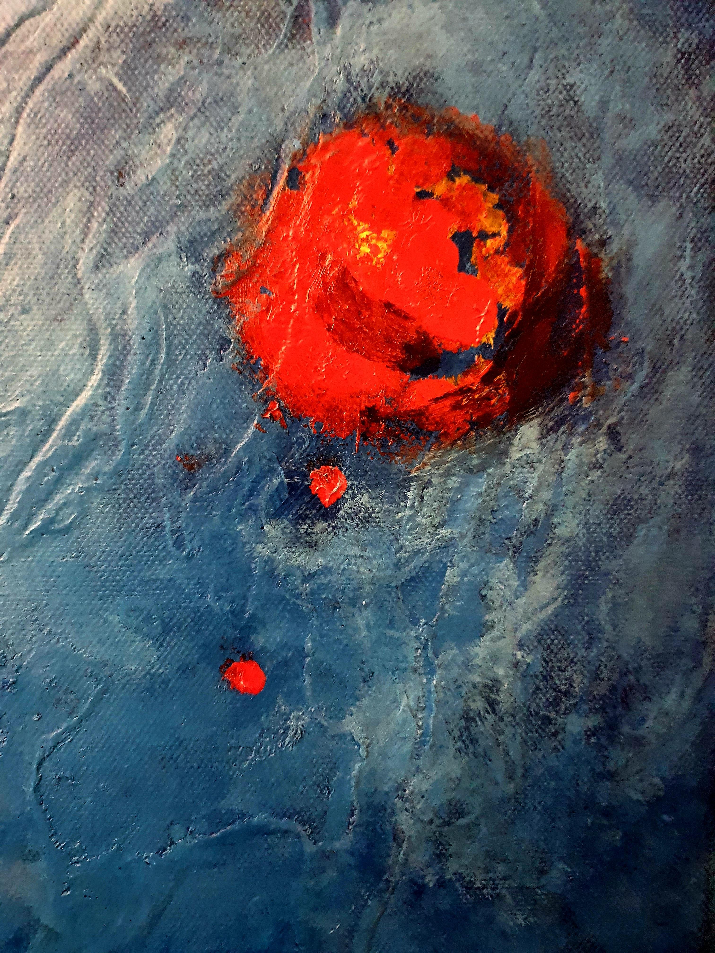 GUERRA - Astratto, audace, pittura, contemporaneo, sorprendente, investimento, umanità in vendita 3