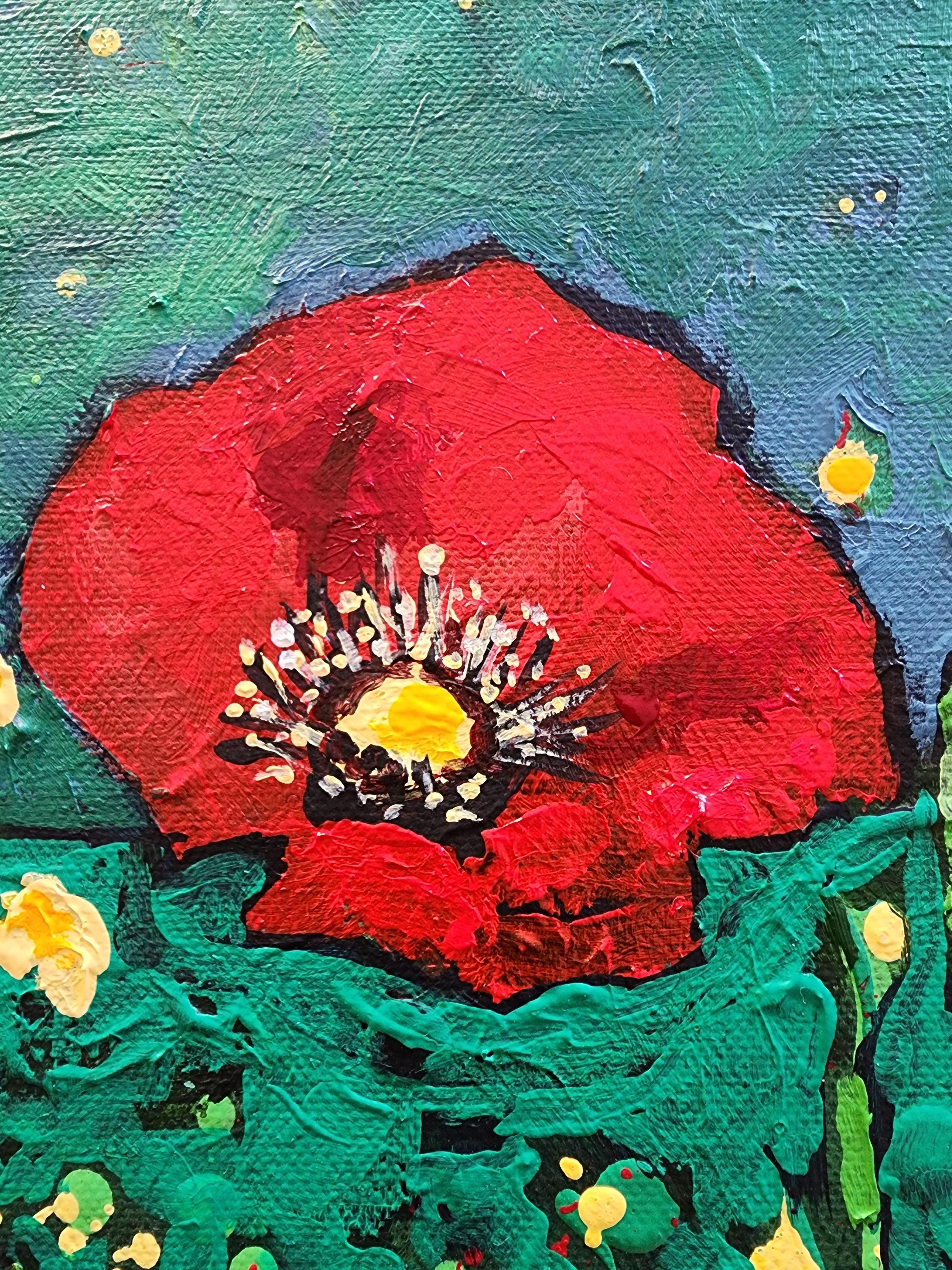 Wheatfield Flower Wonder - Delicia Floral de Colores Invertir Alegría Inspirada en Van-Gogh en venta 4