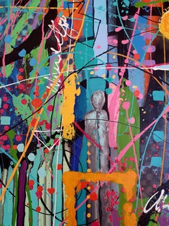 Wild Abundance - Abstract Maximalism Painting Show-stopper Unique Bold Symbolism