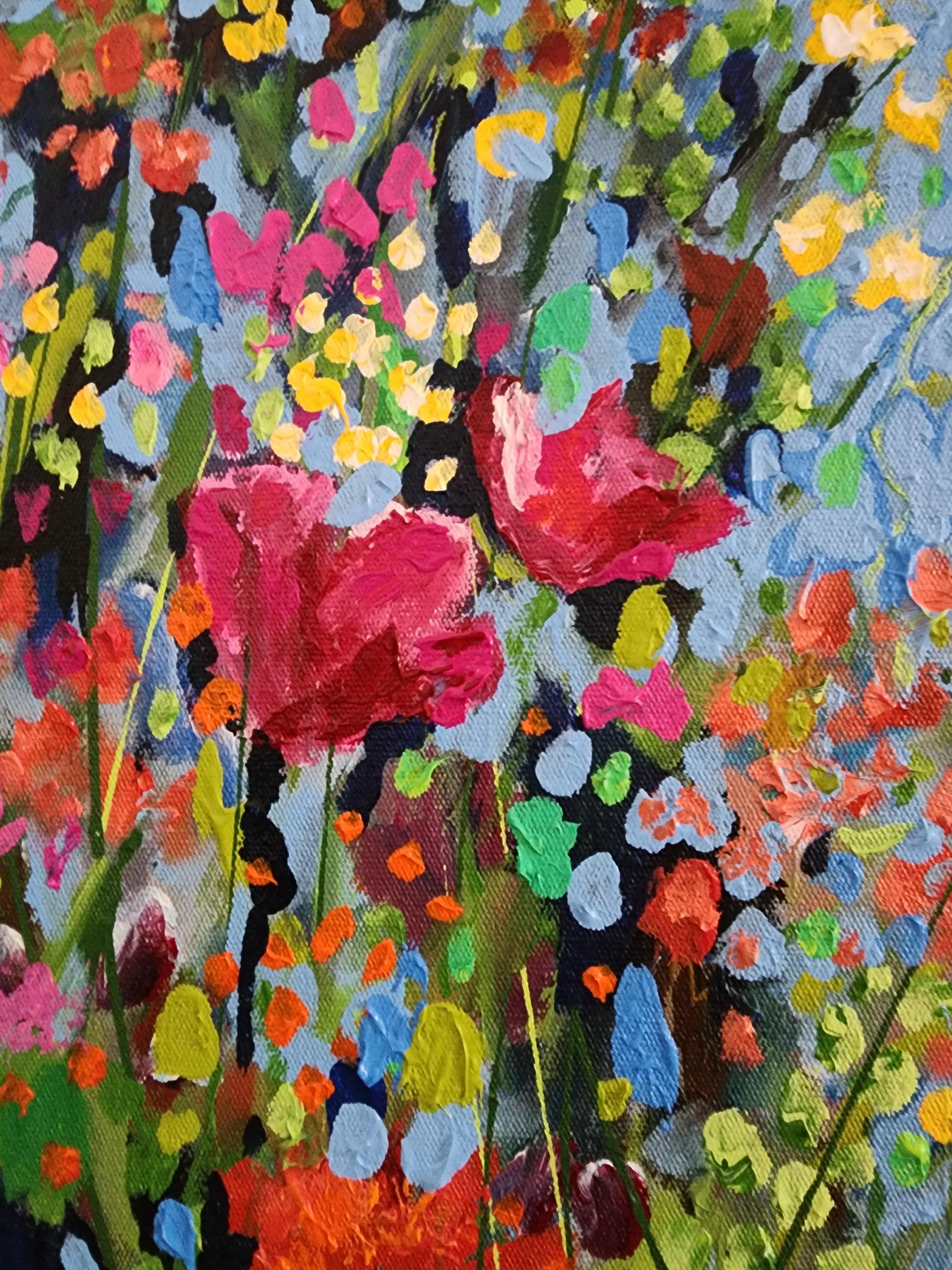 Titre : Célébration des fleurs sauvages

Peinture originale exclusive Abondance de fleurs colorées Investissement frappant  Texture divine Paysage impressionniste Nature

Un cadeau joyeux pour la fête des mères - ou pour célébrer notre mère la Terre