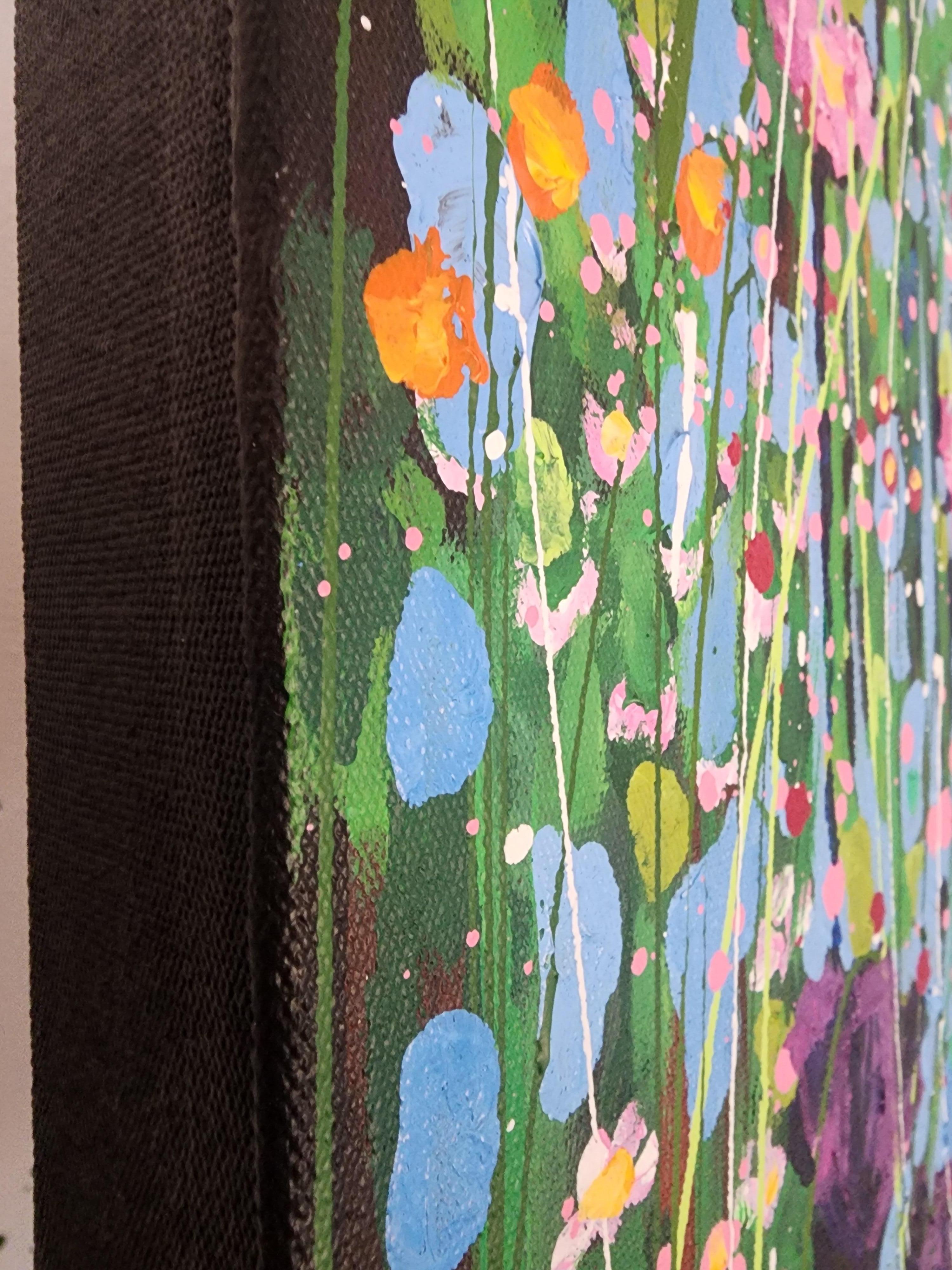 Wildflower song for you - Nature Floral Painting Colorful Blue Joy Mother Earth 8