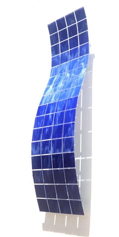 Crest, astratto 3D originale  Scultura da parete in metallo, design moderno