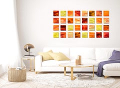 Dawn, Abstract Art, modern Original Glass Wall Sculpture