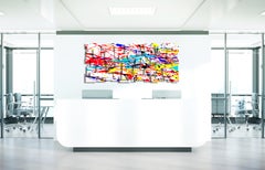 Drip, Abstract 3D Original Glass and Metal Wall Sculpture, Modern design