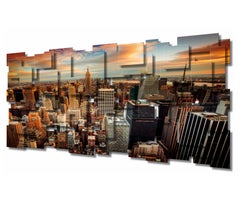 Empire, City Abstract 3D Original  Metal Wall Sculpture, modern design