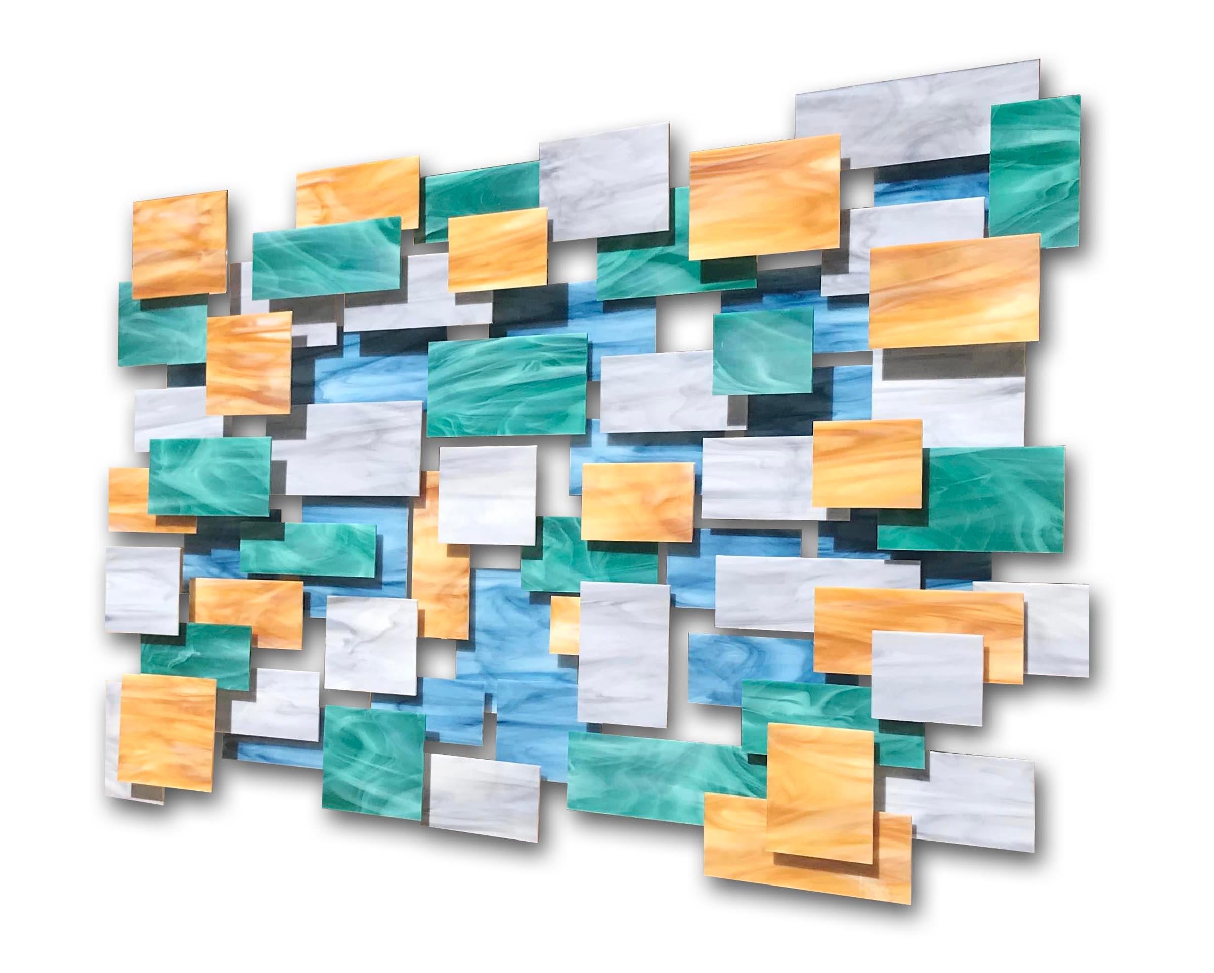 Artist: Karo Martirosyan,  
Work: Original Artwork,  
Medium: Glass and Metal Wall Sculpture, 
Year: 2024
Style: Contemporary Art,  
Subject: Enchanted,
Size: 36