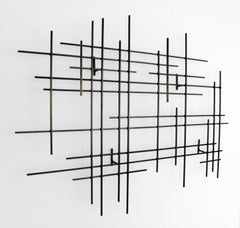 Linear 1, Abstract Art Original Metal Wall Sculpture, Modern design