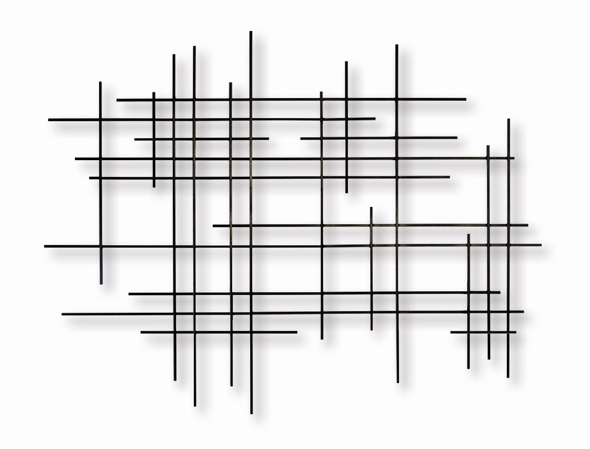 Linear 1, Abstract Art Original Metal Wall Sculpture, Modern design