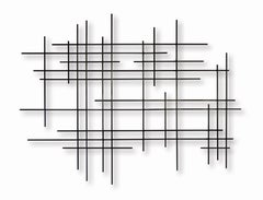 Linear 1, Abstract Art Original Metal Wall Sculpture, Modern design
