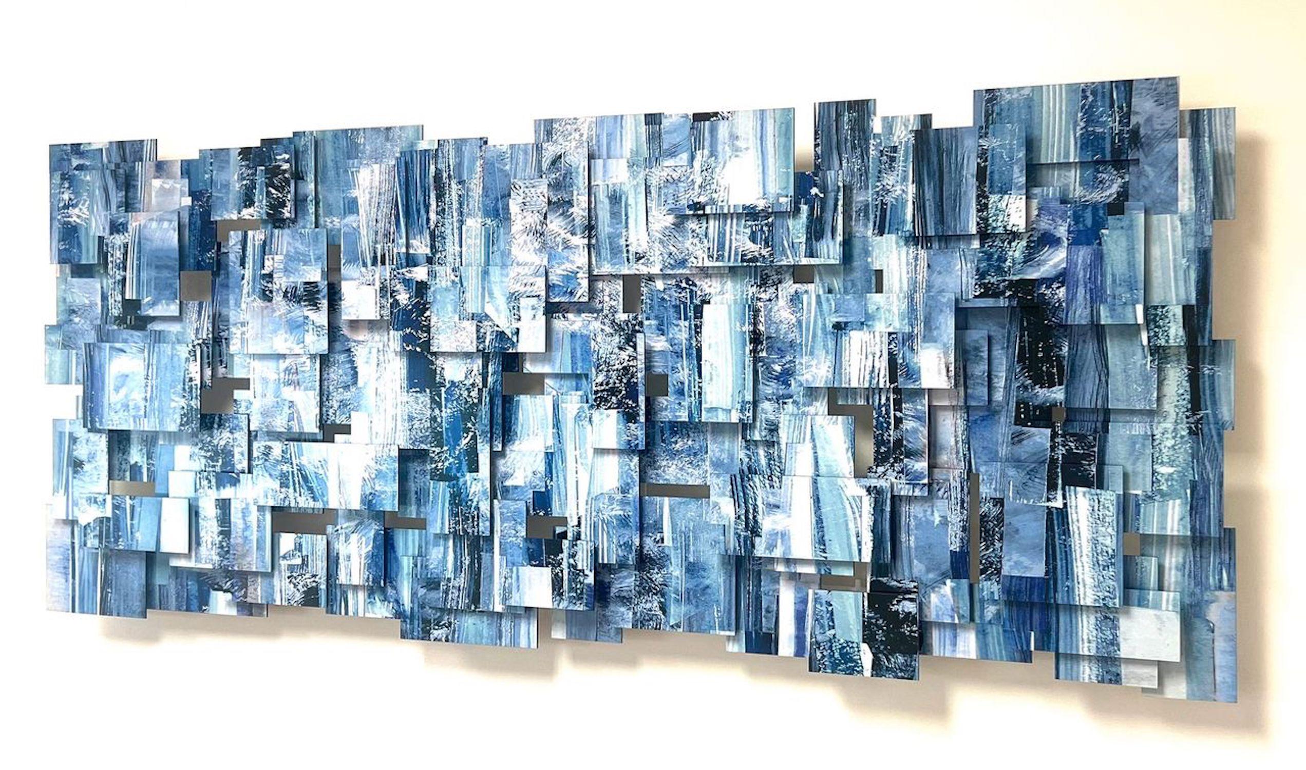 Artist: Karo Martirosyan,  
Work: Original Artwork,  
Medium: Glass and Metal Wall Sculpture, 
Year: 2024
Style: Contemporary Art,  
Subject: Oceanic, 
Size: 30