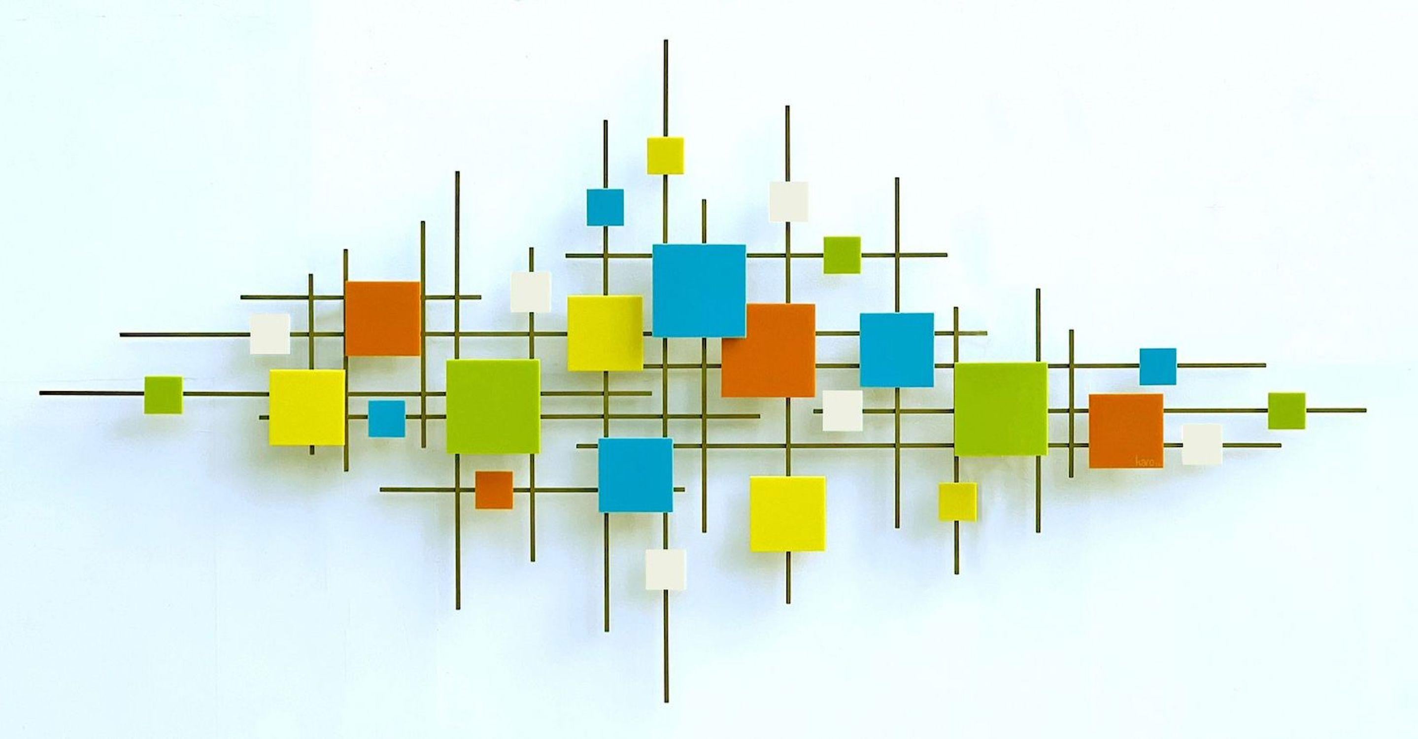 Karo Martirosyan Abstract Sculpture - Sculpture Linear MM, Abstract Original Metal Wall Sculpture, Modern design