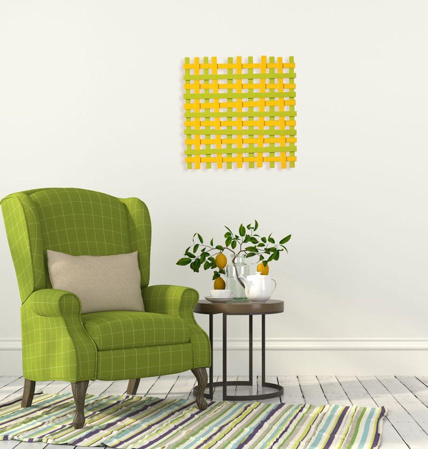 Artist: Karo Martirosyan,  
Work: Original Artwork,  
Medium: Glass and Metal Wall Sculpture, 
Year: 2024
Style: Contemporary Art,  
Subject: Woven AP, 
Size: 16