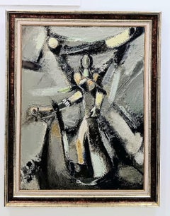 Karo Mkrtchyan "Il fenomeno" Olio originale su tela, 1978