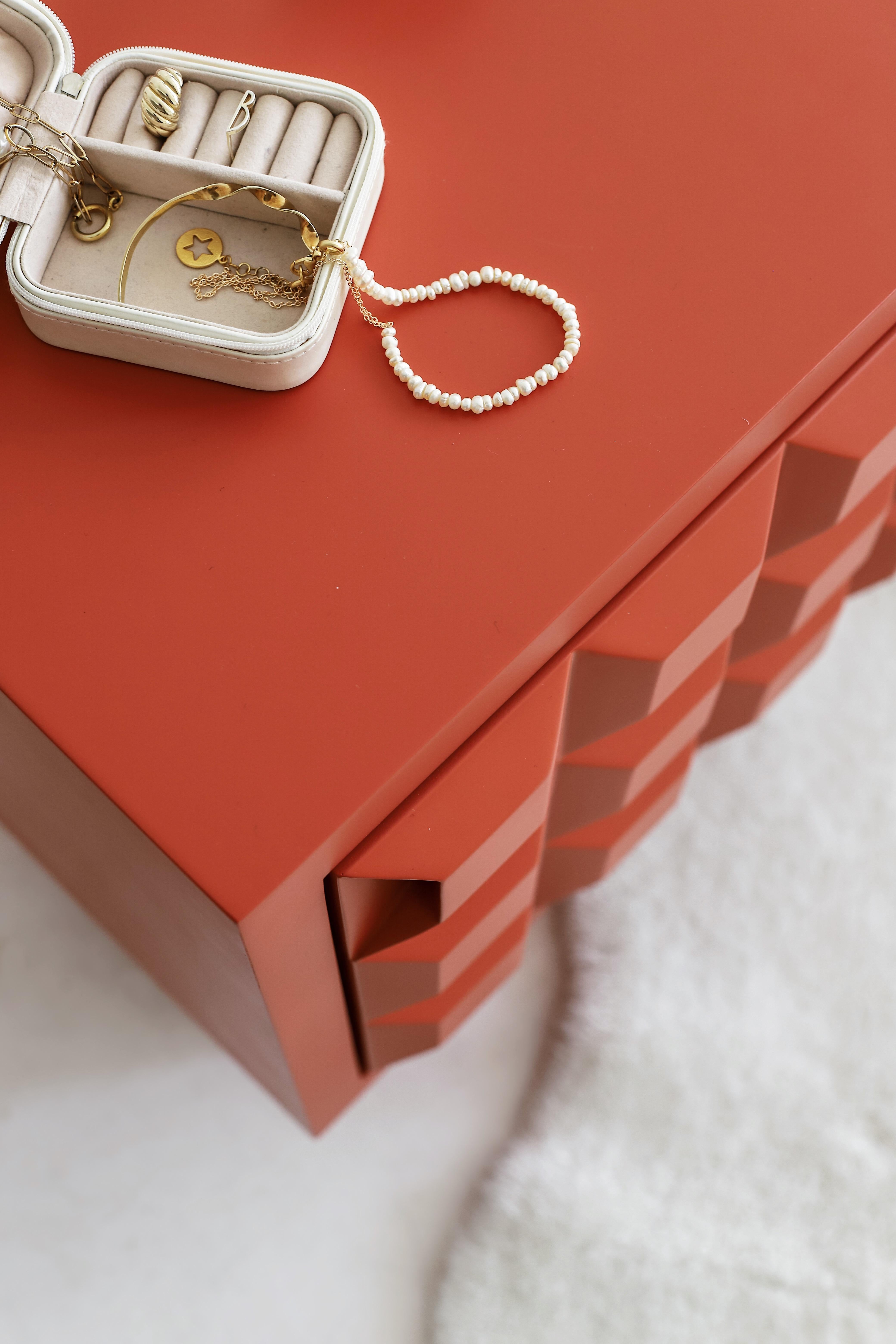 coral nightstand