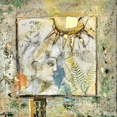La tête de David - Karol Jersak - Peinture abstraite technique mixte