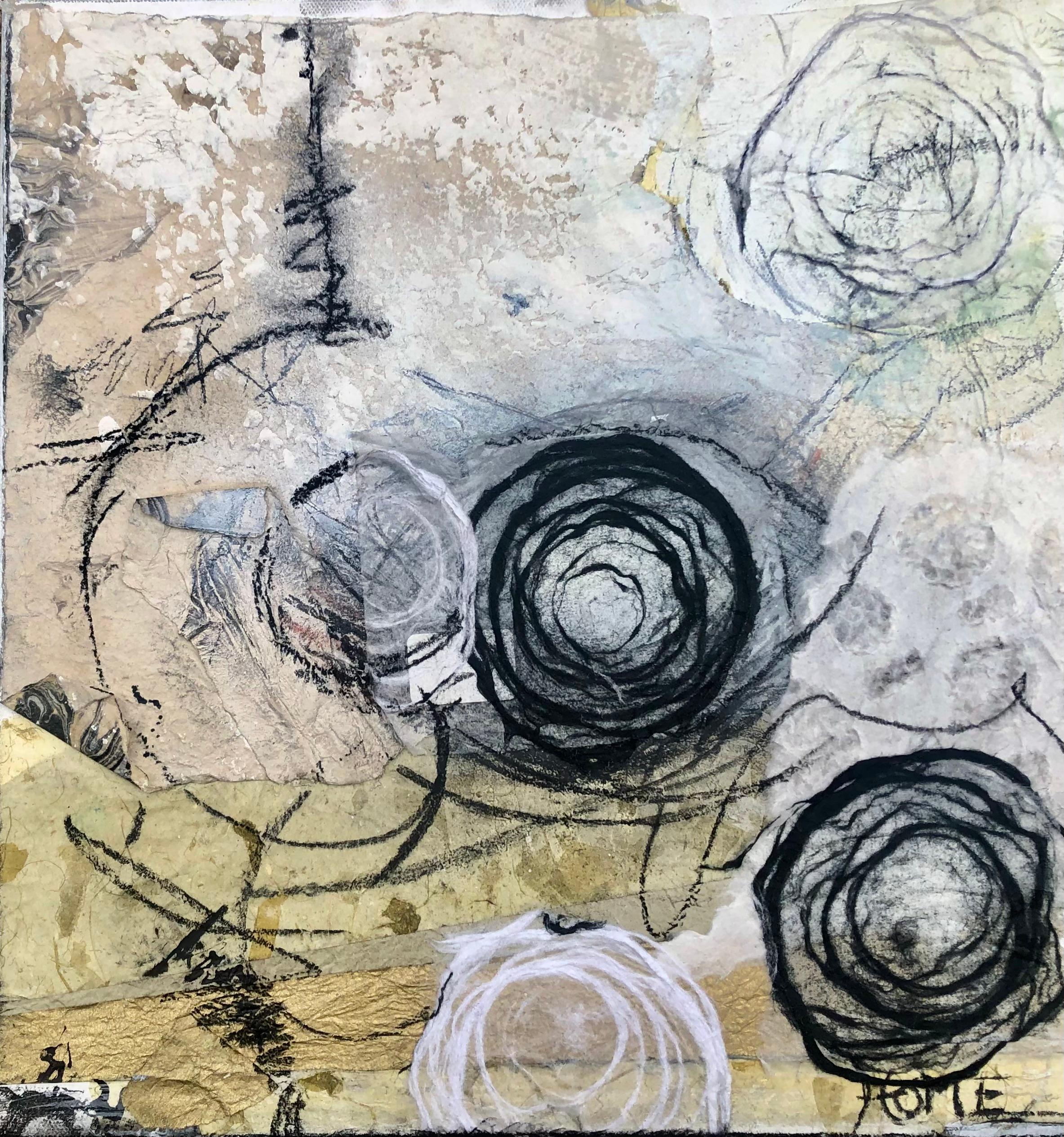 Karol is a highly skilled artist whose abstract mixed-media paintings exude an exceptional level of raw creativity. 
Her artistic process involves skillfully combining colors, chalk paints, and papers to produce captivating works of art. With a
