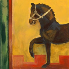 Stage - Karol Jersak - Mixed Media Horse Painting