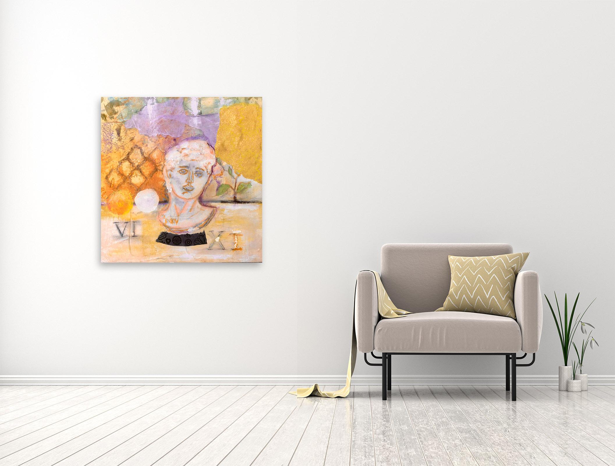 Versace - Karol Jersak - Abstract Mixed Media Painting For Sale 1