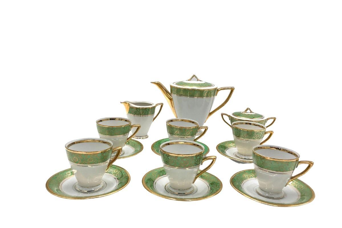 Karolina Porcelain Coffee Service, Poland, 1950s / 1960s For Sale 2